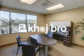 Office space for rent in corporate hub with cafeteria, meeting rooms, 