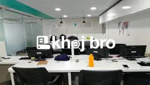 Furnished office space for rent in IT corridor with fast internet and 