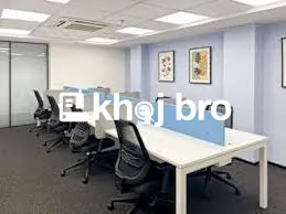 Spacious office for rent with cafeteria, cabins, and conference room f