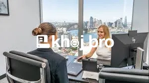 Office for rent in corporate hub with cafeteria, power backup, and ded