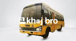 Elegant staff transport bus with plush seating and modern lighting