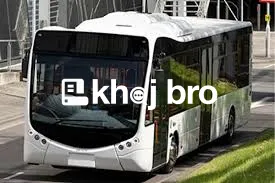 Elegant tourist bus with wide windows and luxury seating design