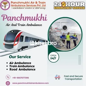 Take Panchmukhi Air and Train Ambulance Service in Nanded 