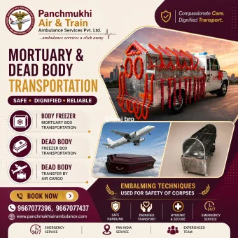 Panchmukhi Dead Body Transfer in Varanasi by Air Cargo- fast, safe