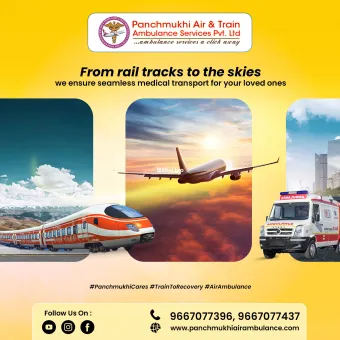 Panchmukhi Hi Tech Air and Train Ambulance in Delhi- critical care