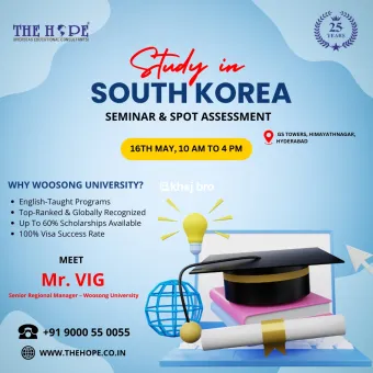 Attend THE HOPE’s South Korea Career & Education Seminar – 16 May