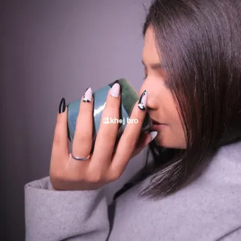Premium Black Swan Nail Art Designs by Soul Struck