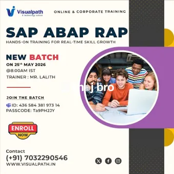 SAP ABAP RAP New Online Batch Starts May 25th, 2026
